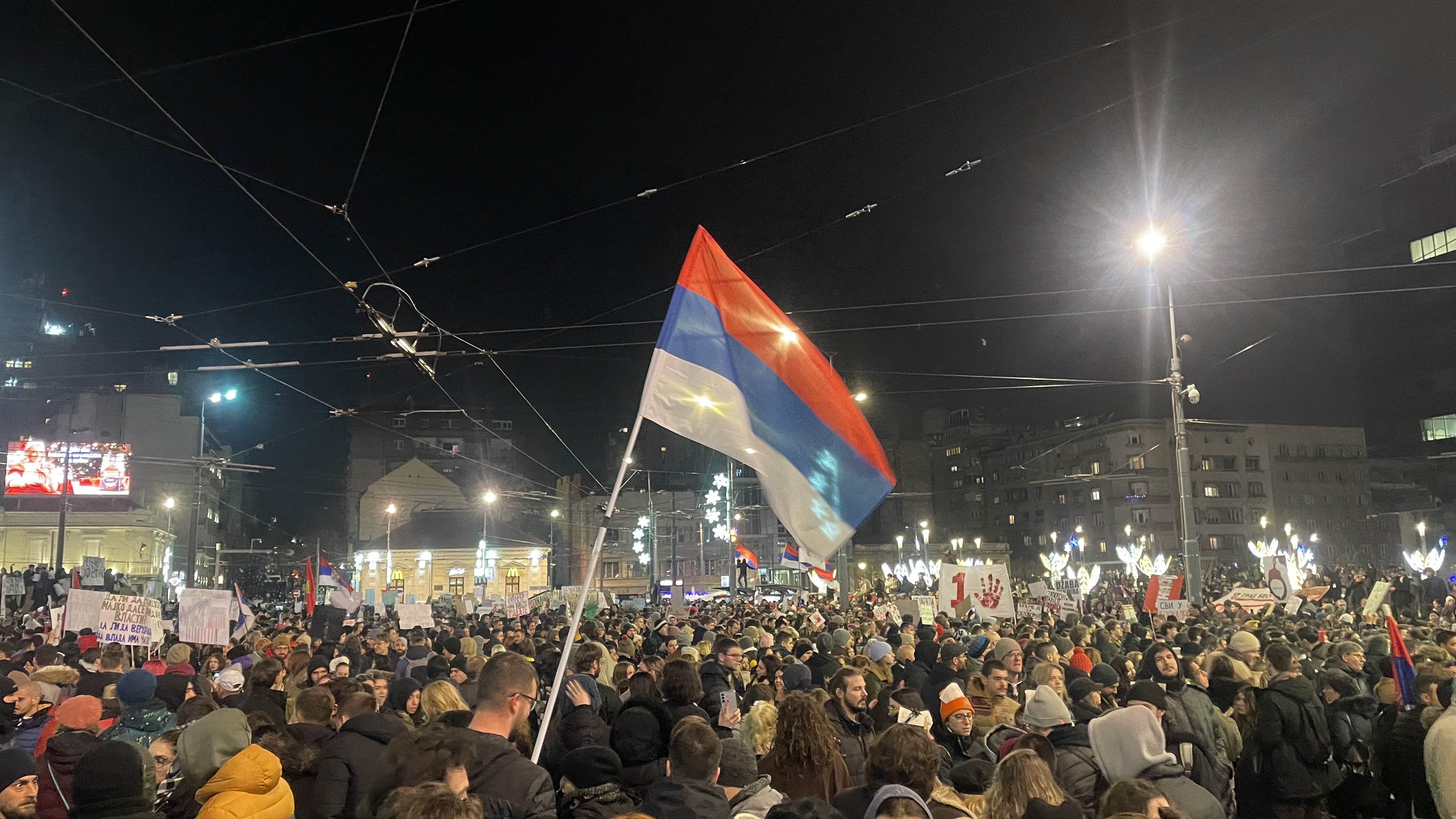 Europe human rights chief sounds alarm over Serbia government protest response
